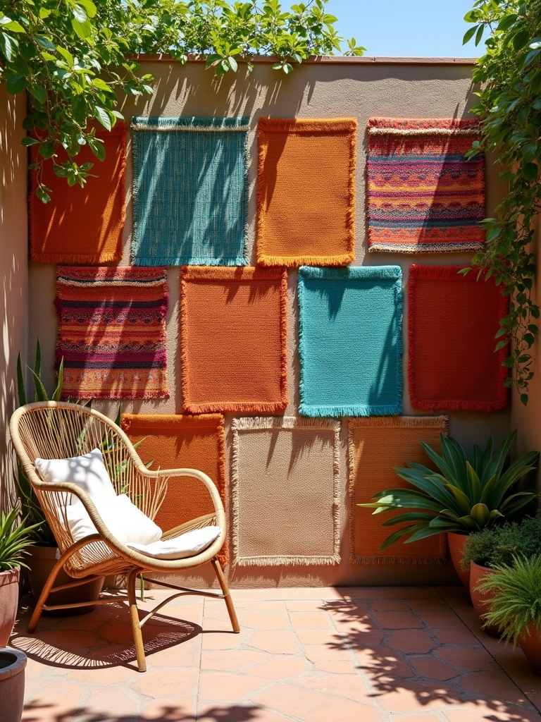transform patio with textiles