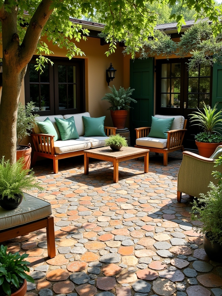 unique pebble mosaic designs