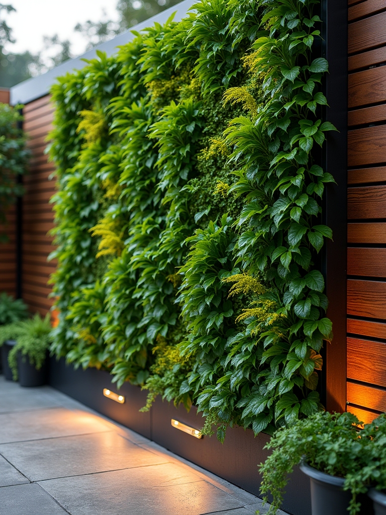 vertical garden lighting options