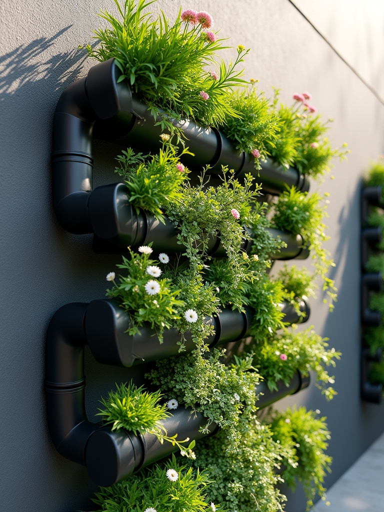 vertical gardening with pvc
