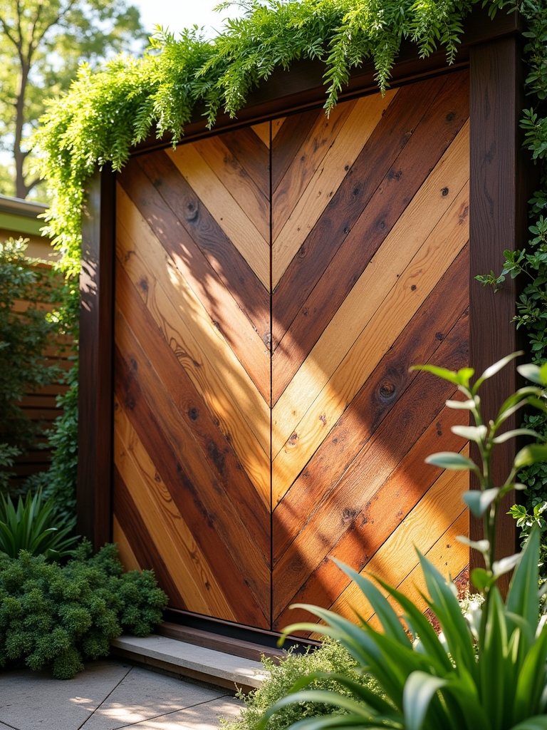 vibrant artistic wood mural