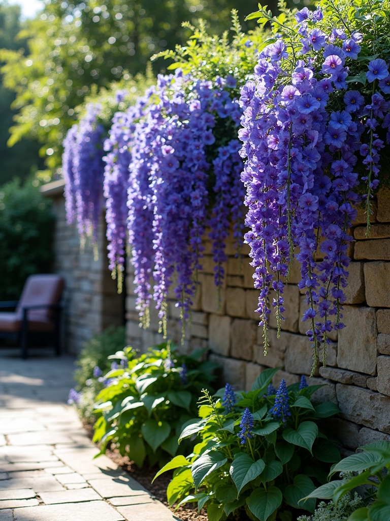 vibrant cascading patio blooms