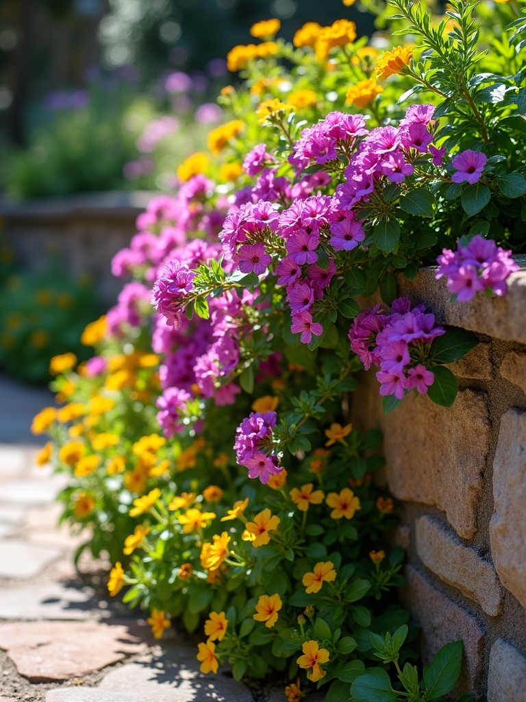 vibrant flowers for patios