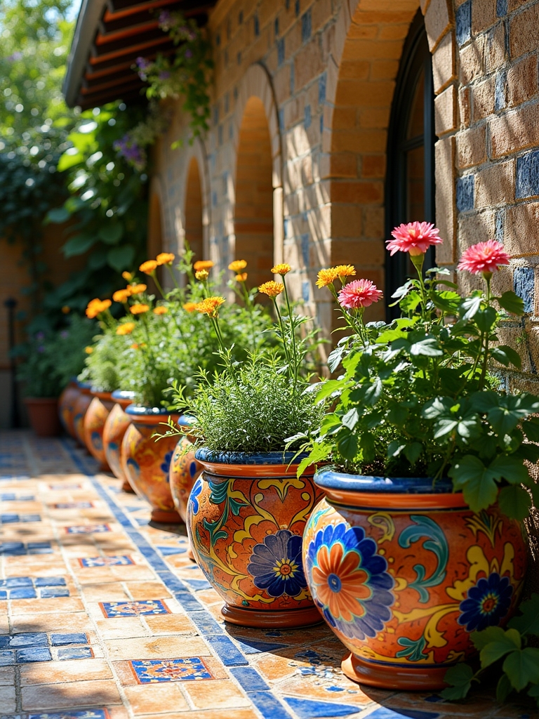vibrant outdoor gardening display