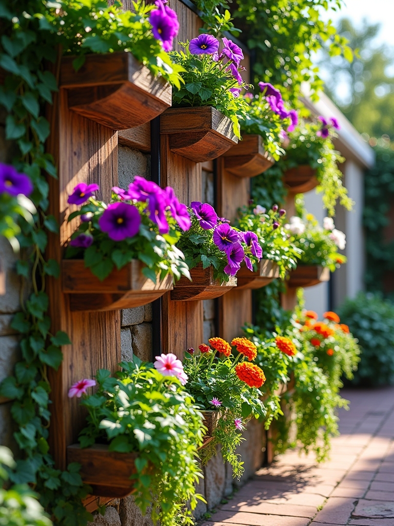 vibrant patio vertical garden