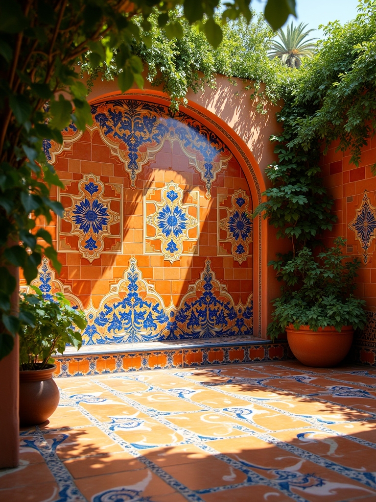 vibrant personalized terrace tiles