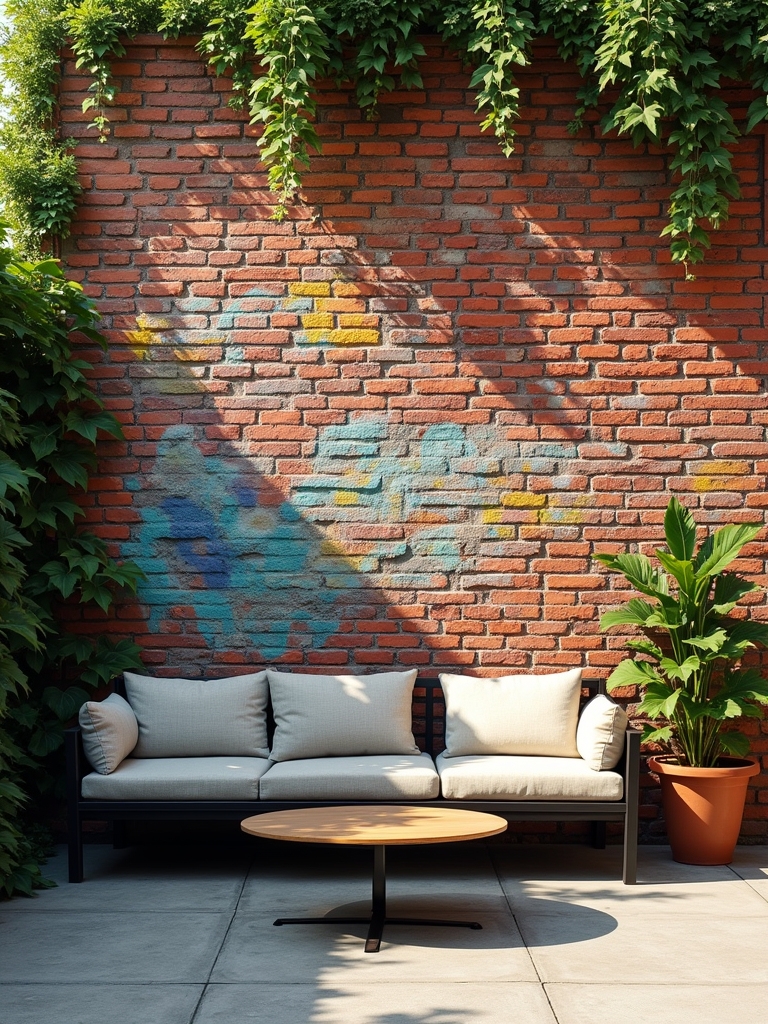 vibrant urban patio design