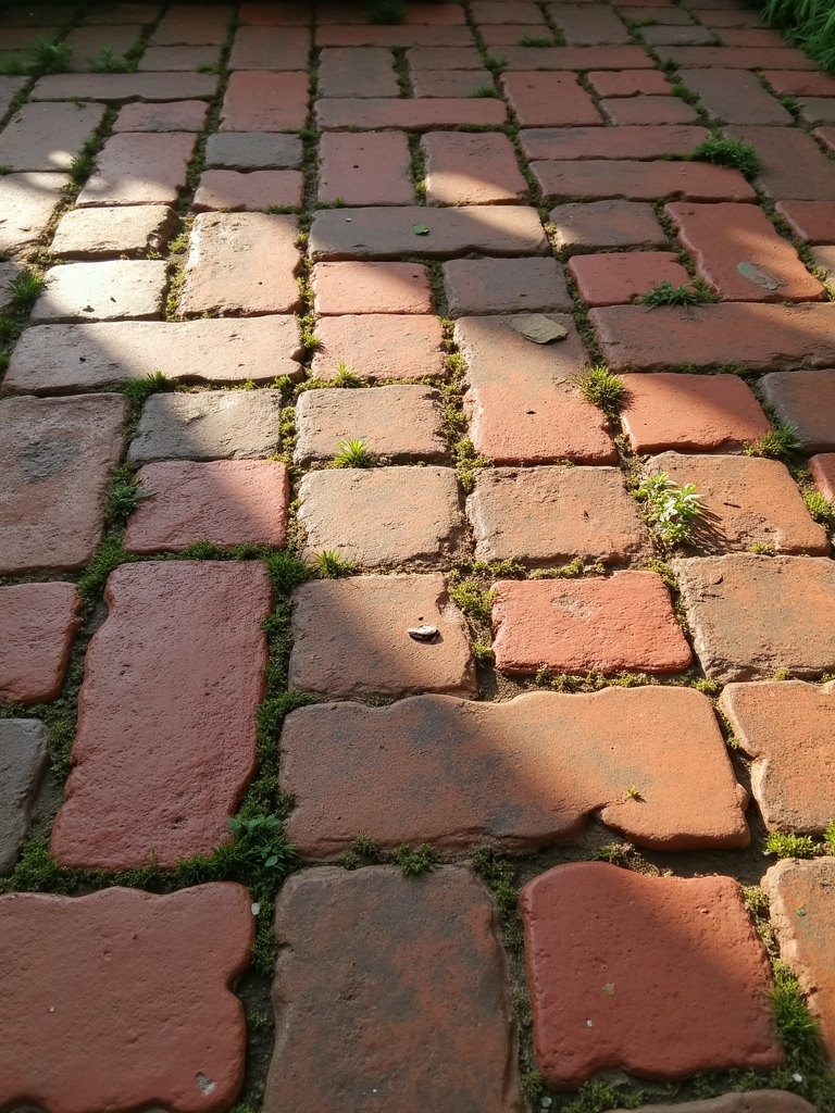 vintage brick interlocking tiles
