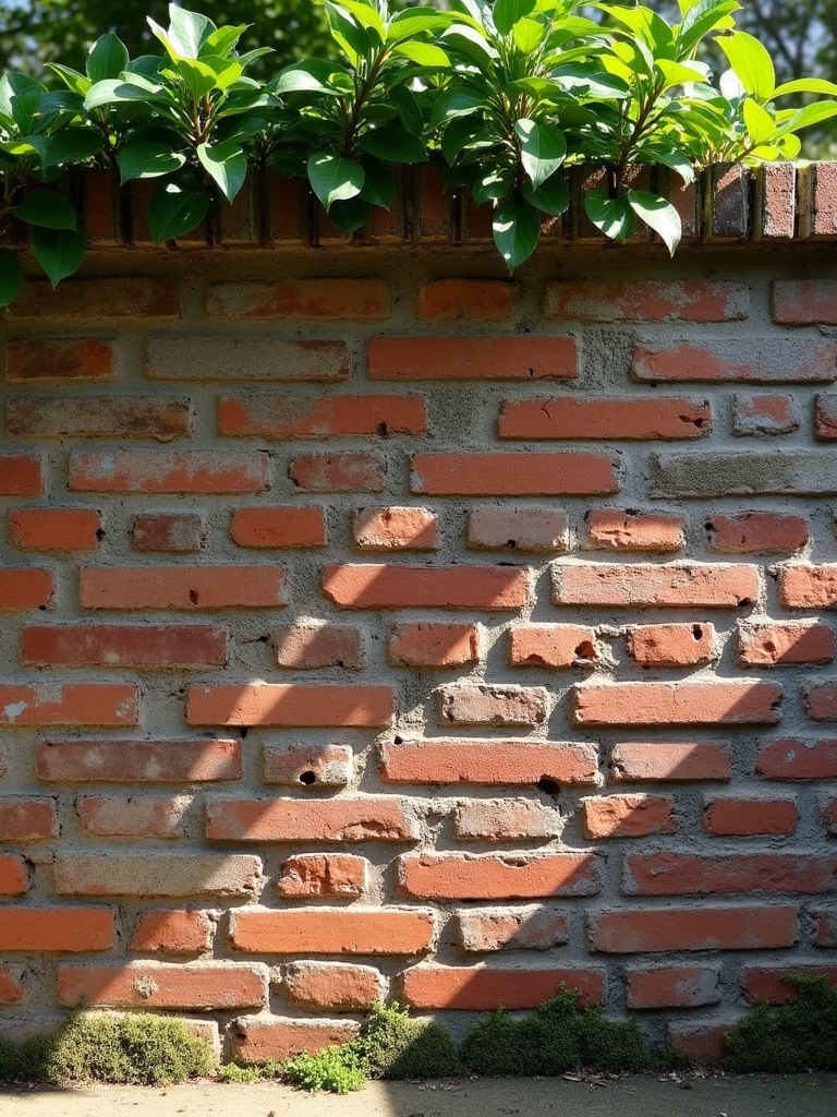 vintage weathered brick wall