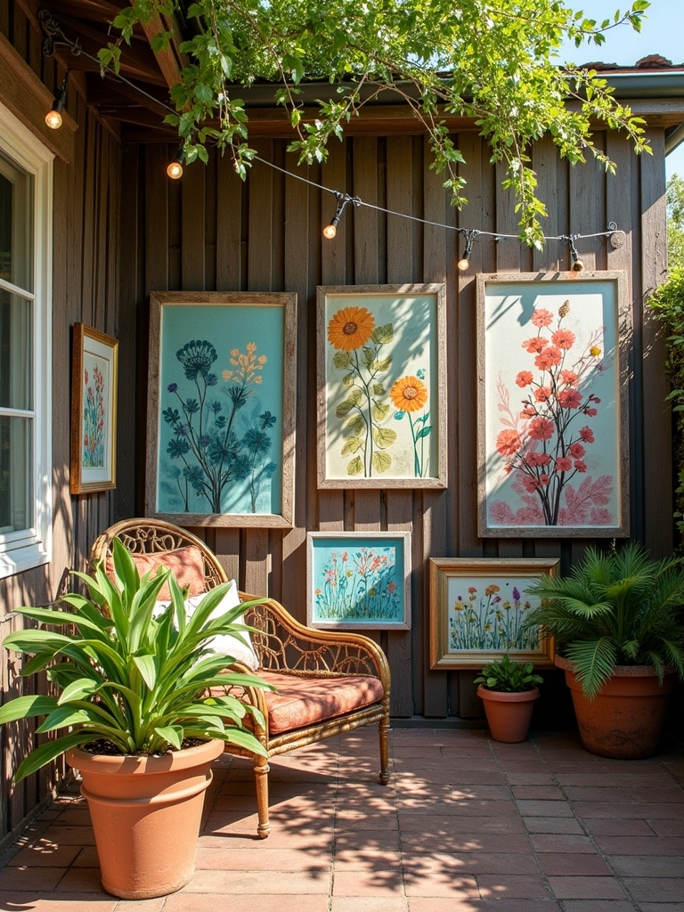 vintage window frame garden