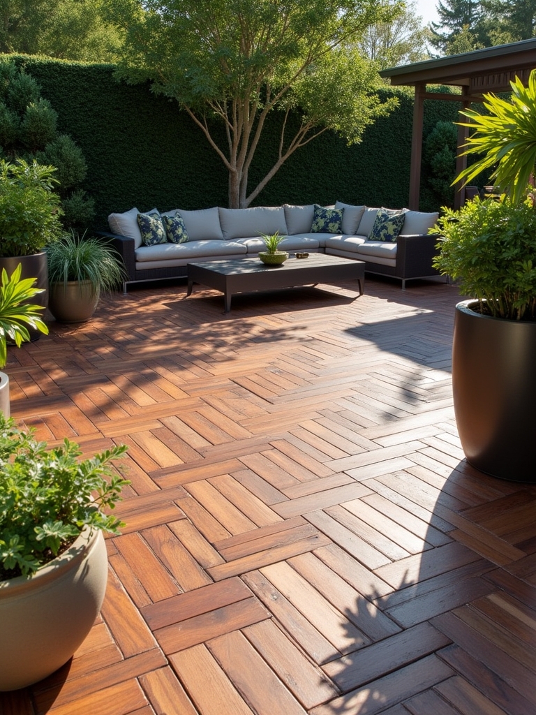 wood look interlocking tiles installation