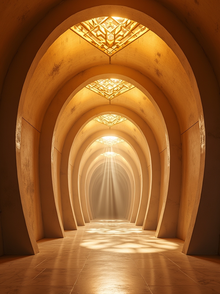 arched lighting enhances ambiance