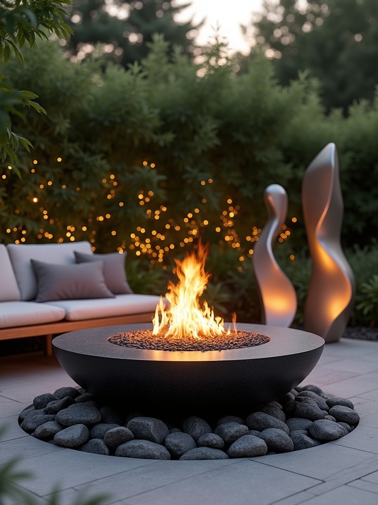 artistic decorative fire pit