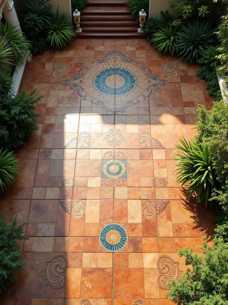 artistic outdoor tile designs
