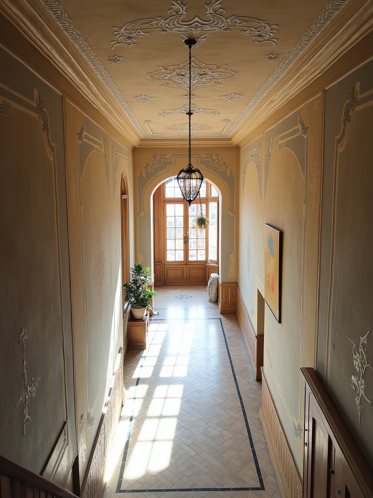 artistic stenciled ceiling designs