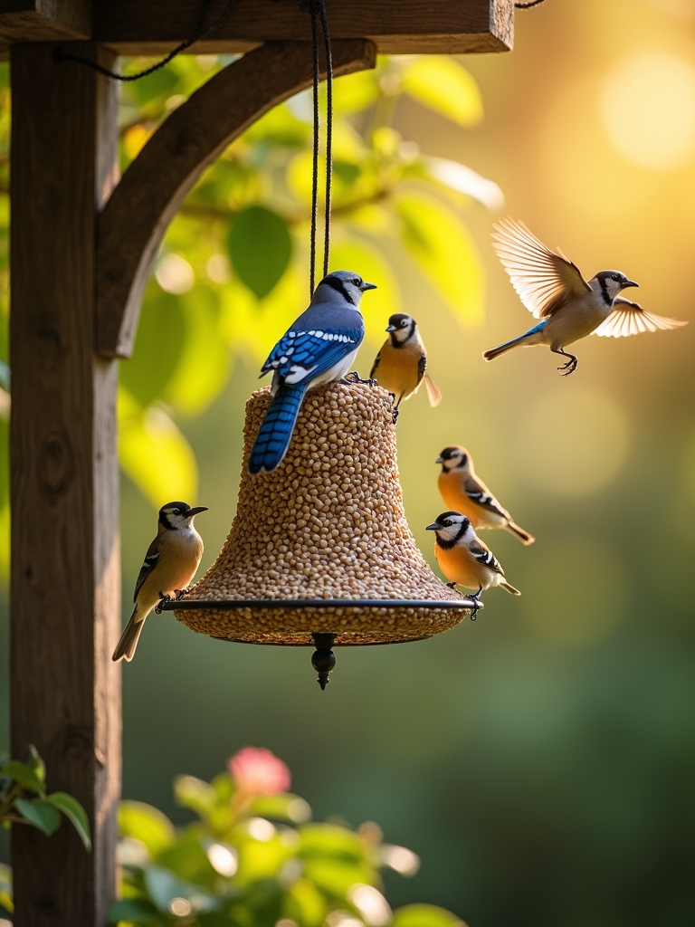 attract birds with seed bells