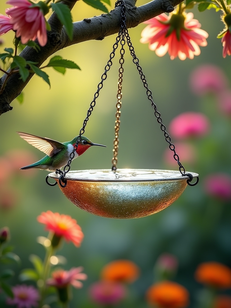 attractive space saving bird baths