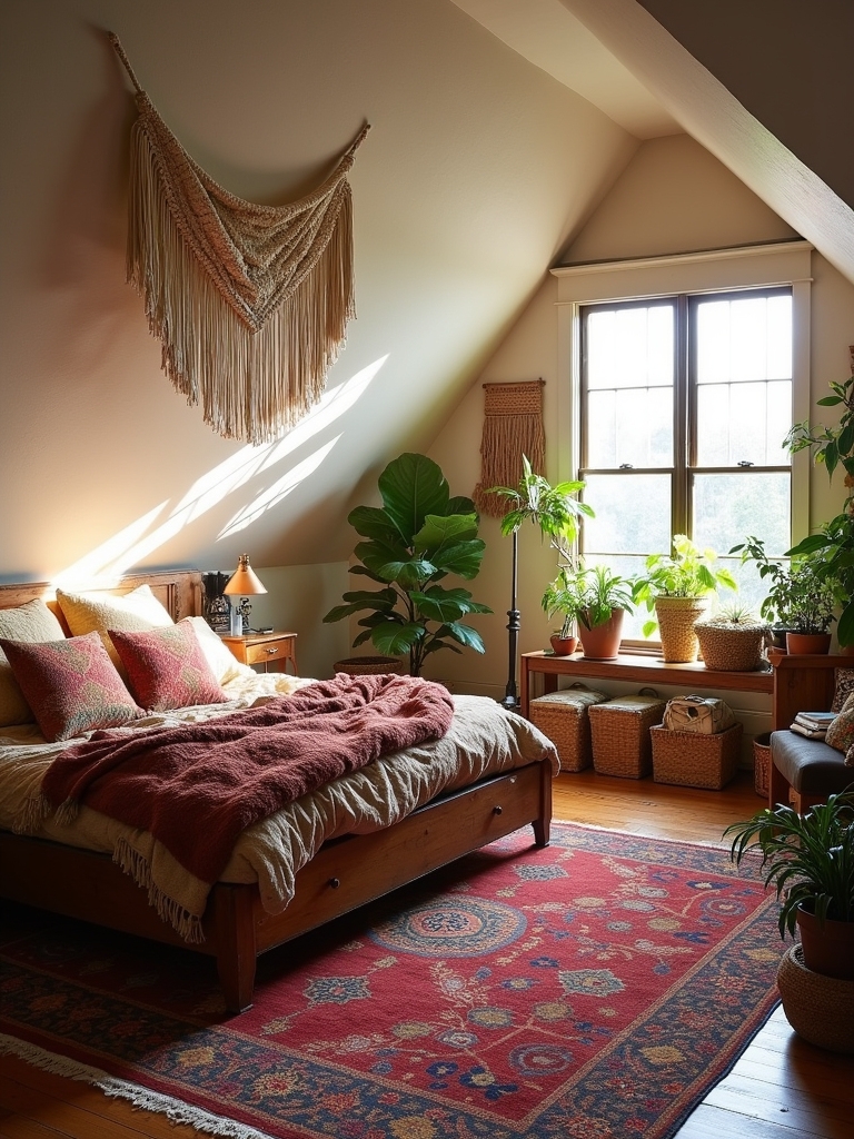 bohemian textile layering ideas