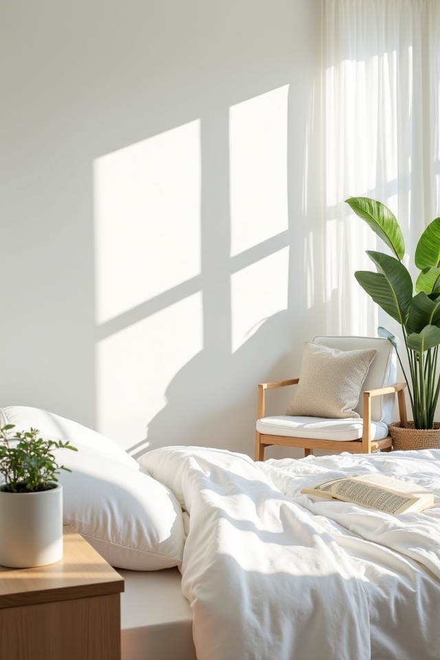 bright whites create spaciousness