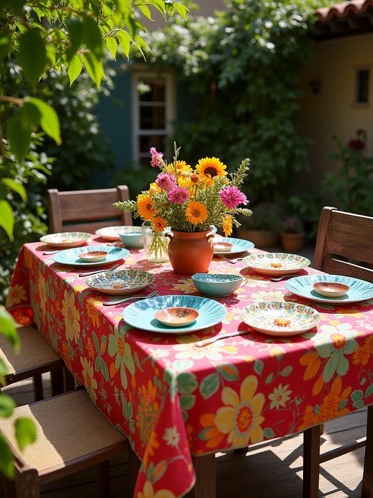 brighten outdoor dining experience