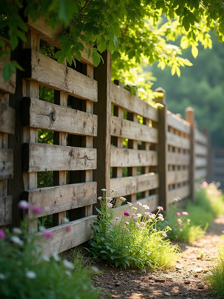 budget friendly rustic fencing