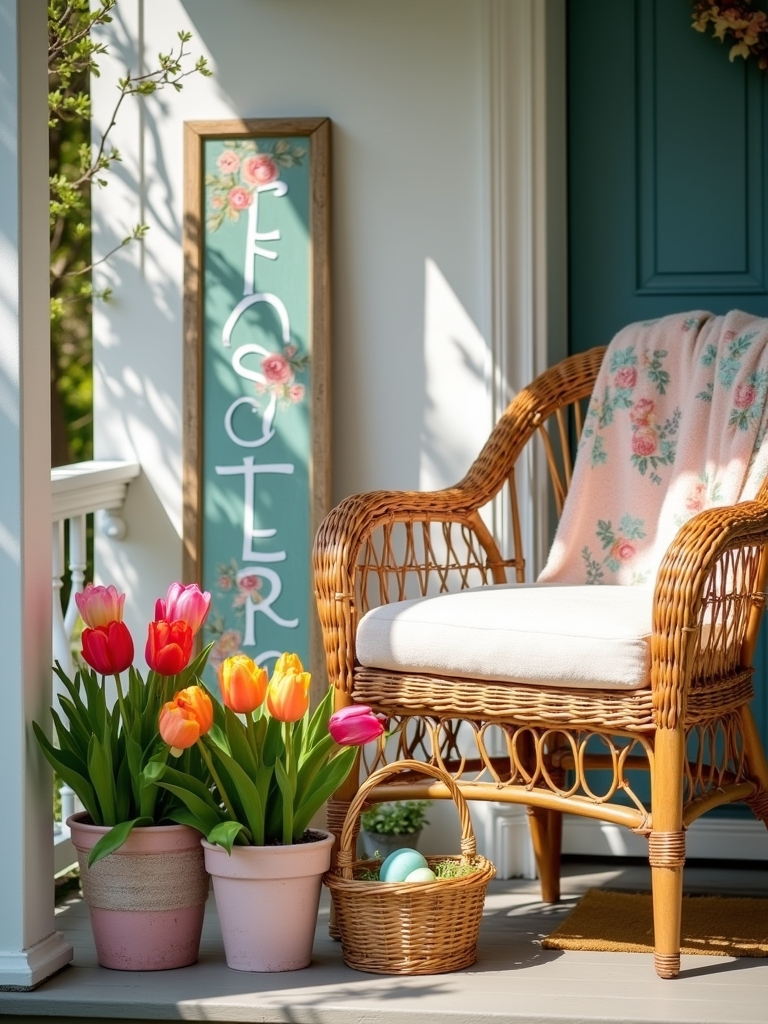 charming easter porch signs