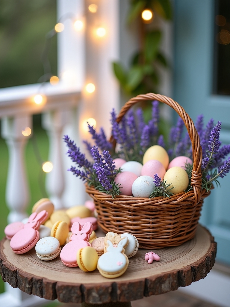 charming easter treats display