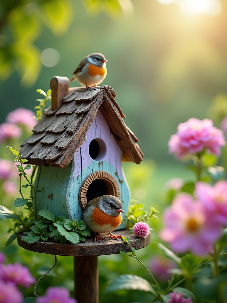 charming eco friendly birdhouse design
