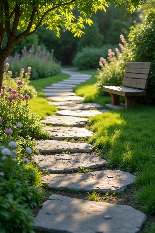 charming garden stepping stones