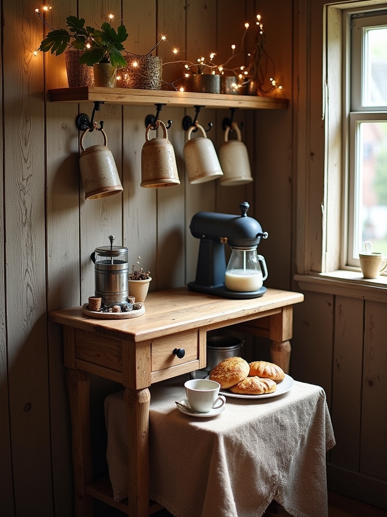 charming vintage coffee cart