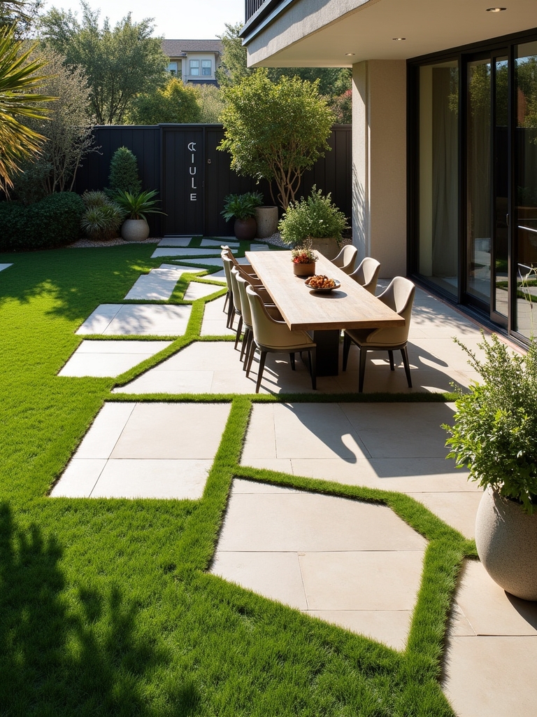 chic outdoor dining setup