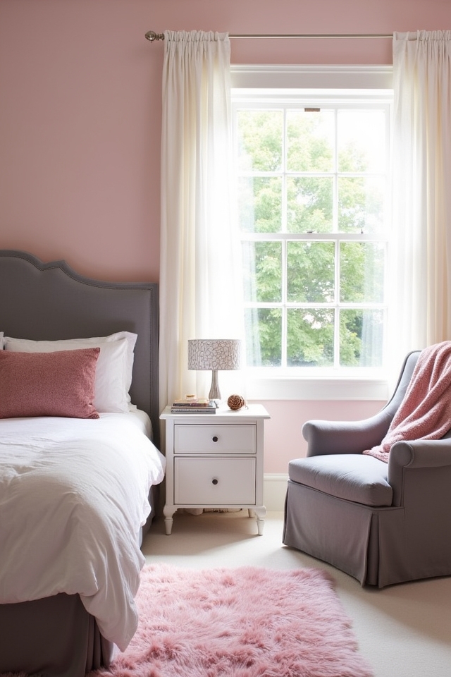 chic pink gray elegance
