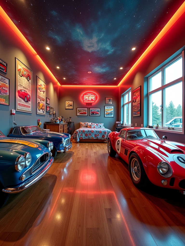 classic car bedroom decor