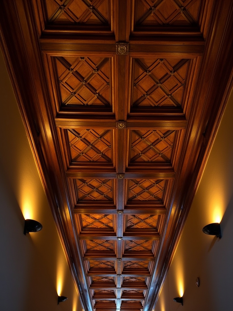 coffered ceilings add sophistication