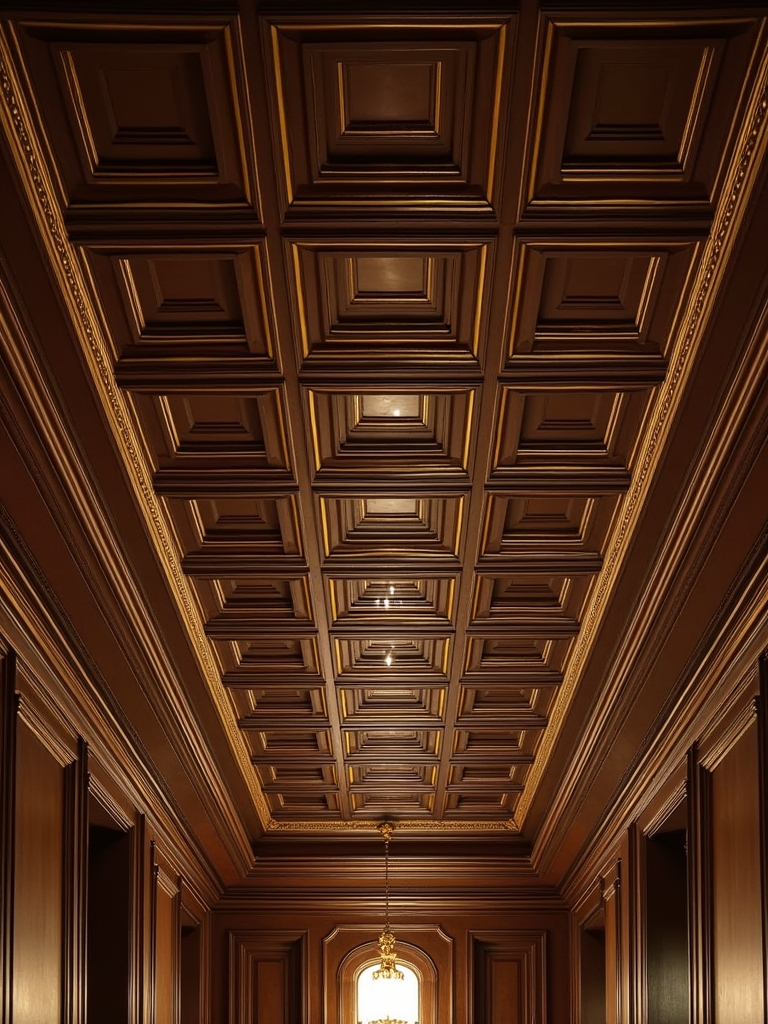 coffered ceilings enhance elegance