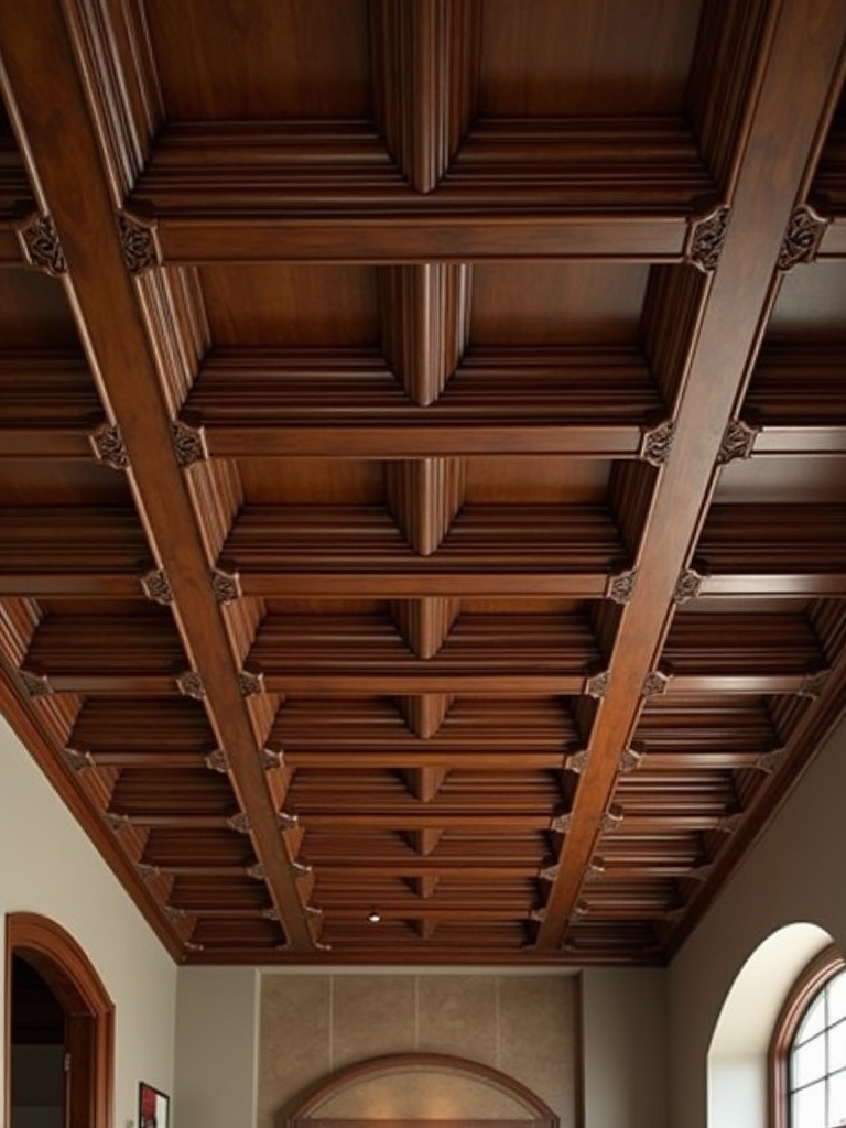 coffered wooden ceiling benefits