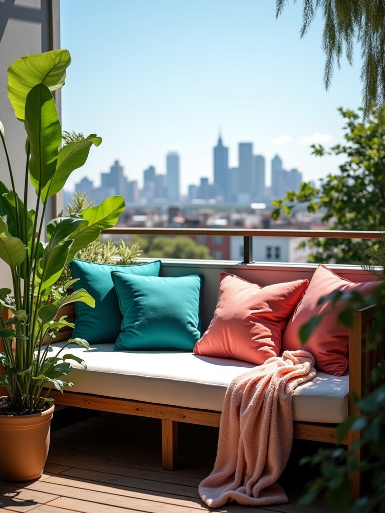 comfortable stylish balcony cushions