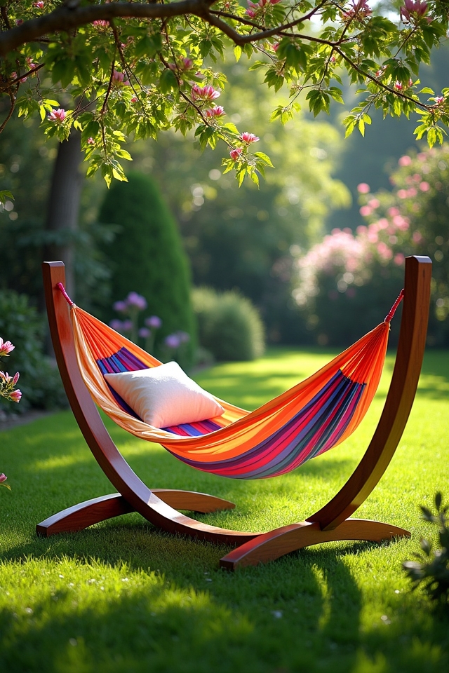convenient hammock stand setup