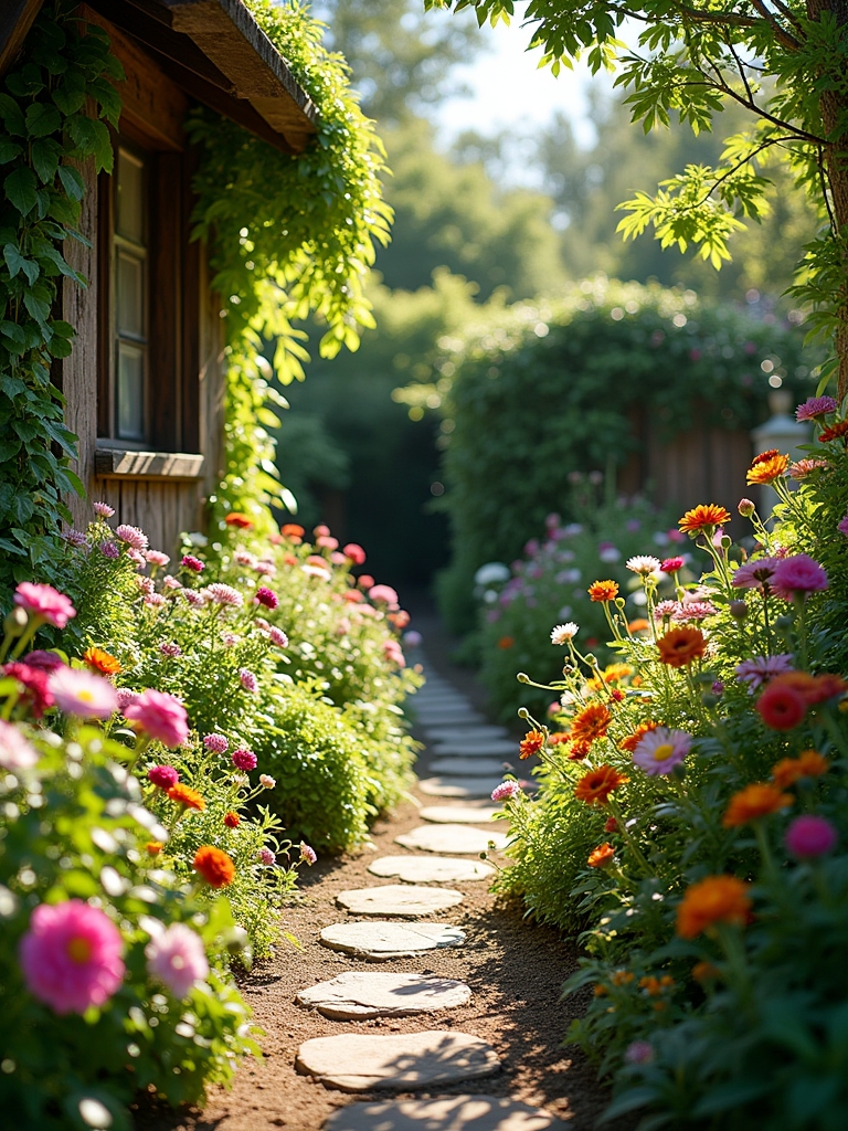 cottage garden floral charm