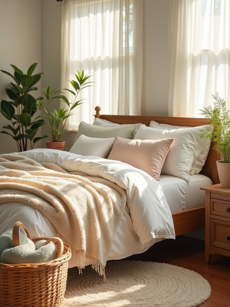 cozy blanket enhances comfort