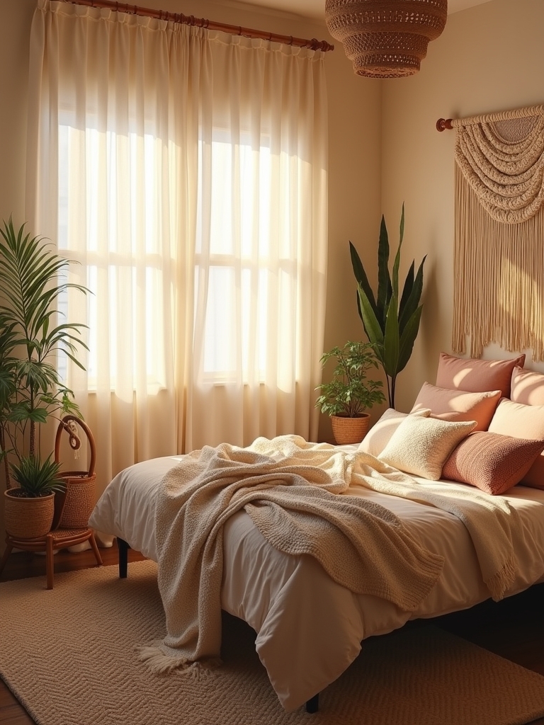 cozy bohemian bedroom decor