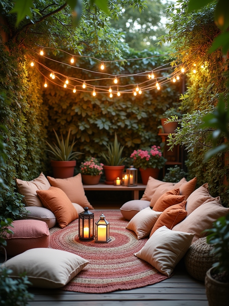 cozy colorful seating areas