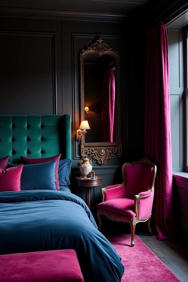 cozy deep jewel tones