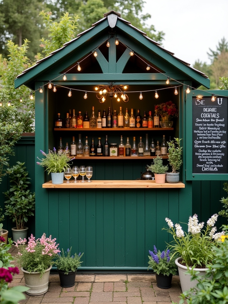 cozy garden bar ideas