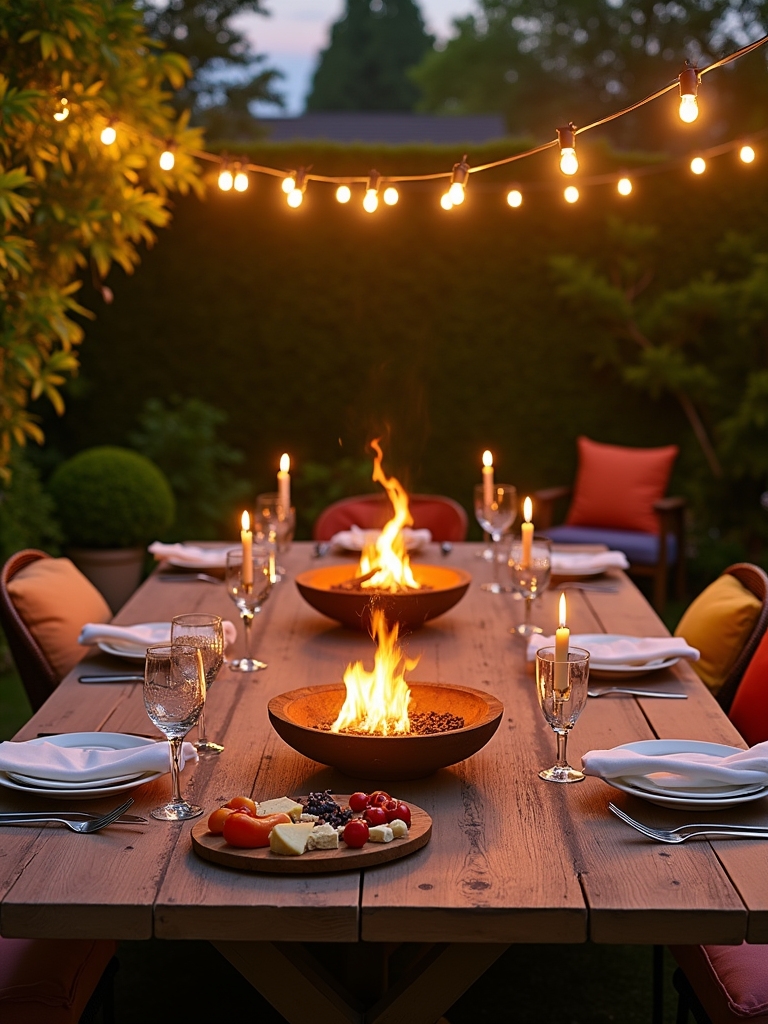cozy outdoor dining experience