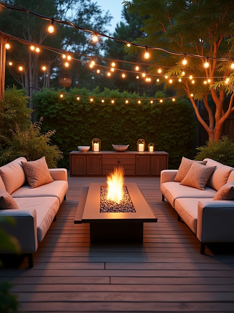 cozy outdoor fire pit