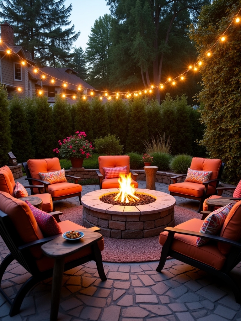 cozy outdoor gathering spaces