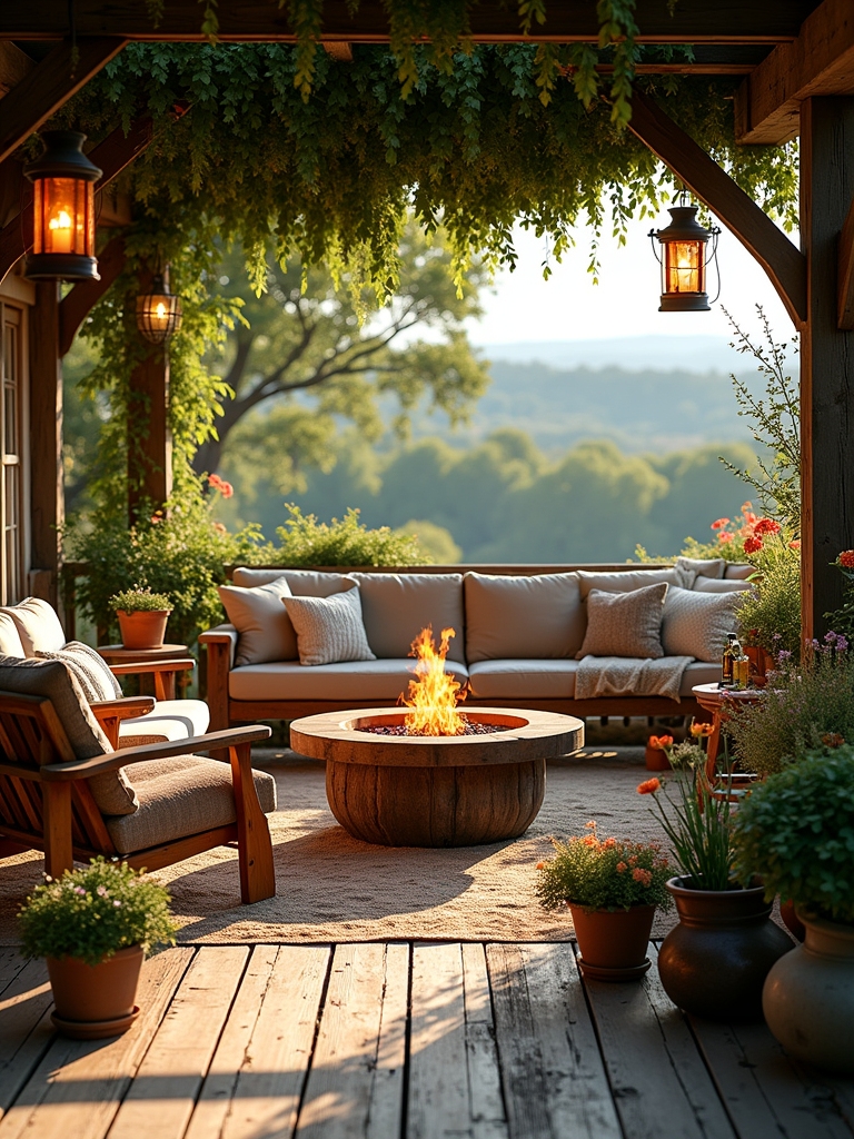 cozy outdoor rustic charm