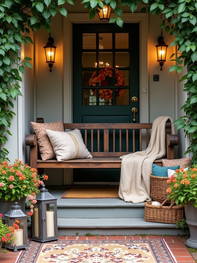 cozy outdoor seating area