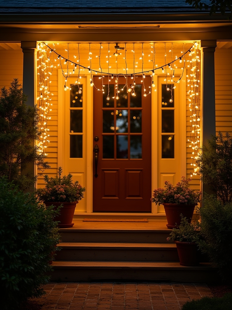 cozy outdoor string lights